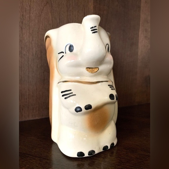 Disney Other - Vintage Walt Disney‎ DUMBO Ceramic Pitcher Creamer w Gold Trim, Mid Century, 6"